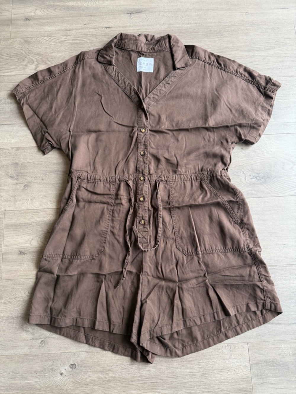 Denim Co. chocolate brown romper - size 14